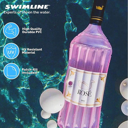 Inflatable Wine Bottle Pool Party Raft / Seaside Mattress - Competitive Edge Life Store