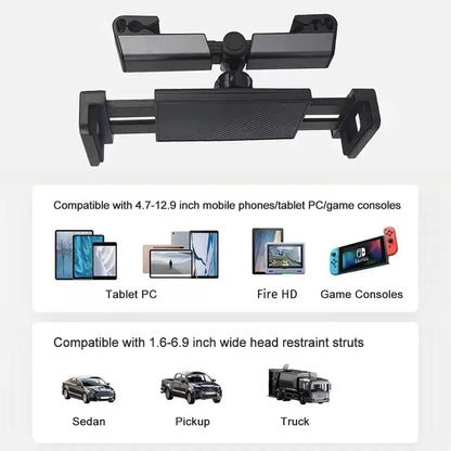 Car Headrest Mounted Tablet Holder with 360 Degree Rotating Tablet Stand - Competitive Edge Life Store