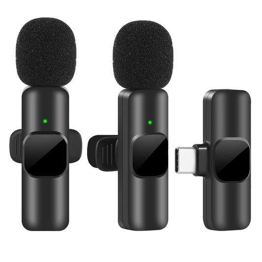 New Wireless Lavalier Microphone for Portable Audio Video Recording - Compatible with iPhone / iPad or Android