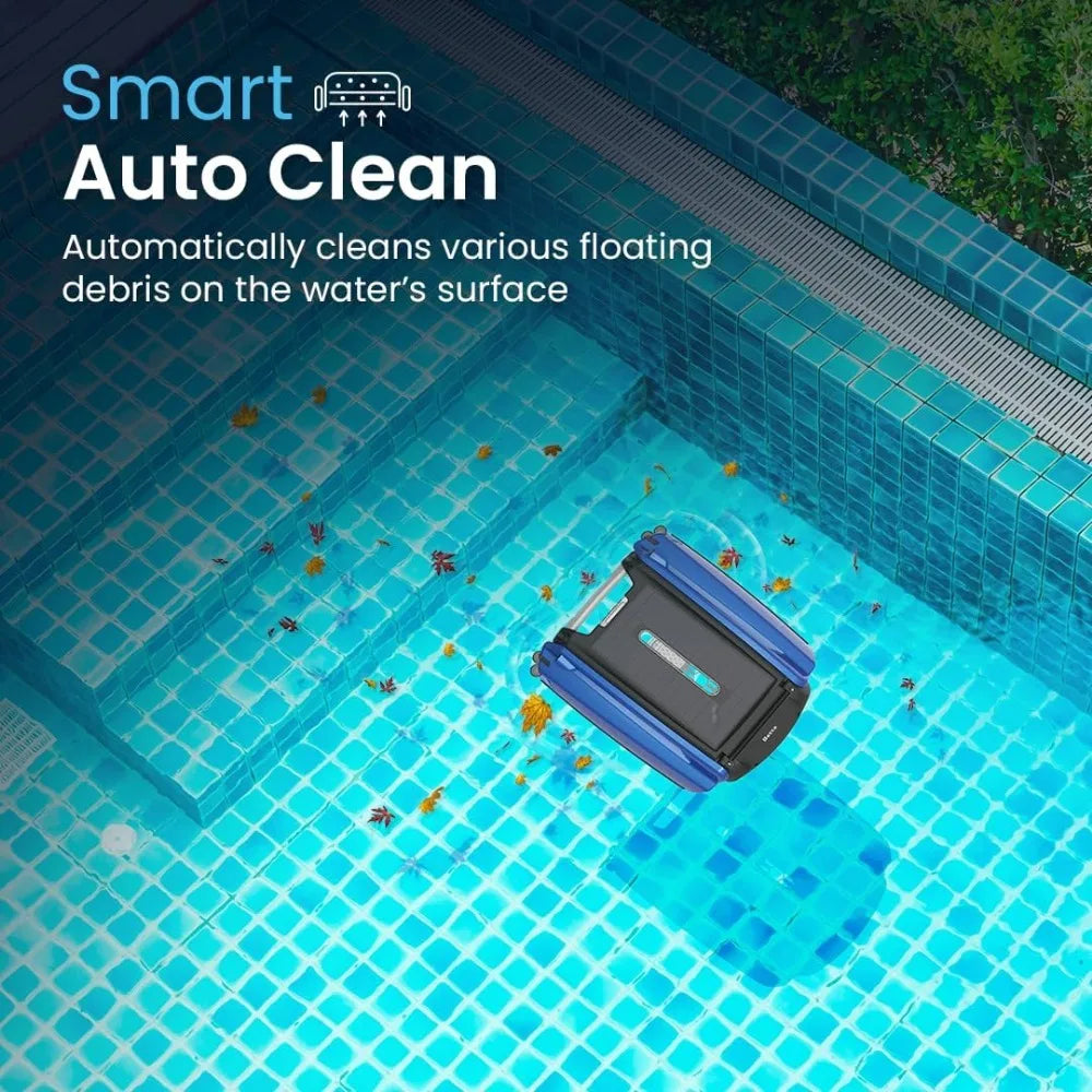 Betta SE Solar Powered Automatic Robotic Pool Skimmer Cleaner with 30-Hour Continuous Cleaning Battery Power and Re-Engineered Twin Salt Chlorine Tolerant Motors - Competitive Edge Life Store